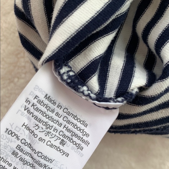 Crewcuts White Navy Striped Anchor Top 10 EUC Gold Sequins - Picture 8 of 8